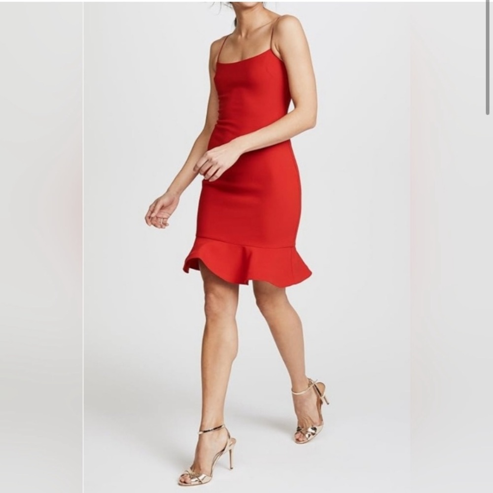 Likely Revolve Spaghetti Strap Mini Red Mini Cock… - image 3